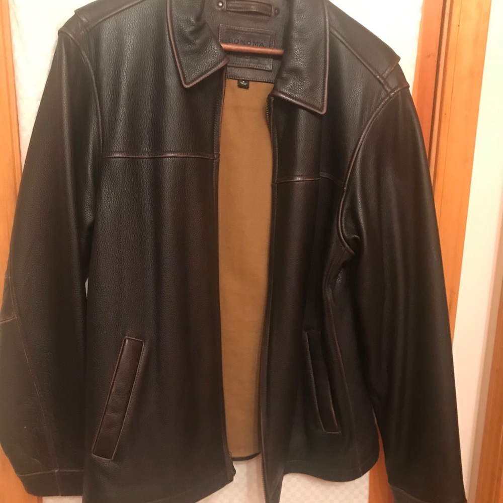 SONOMA Men’s Leather lined jacket